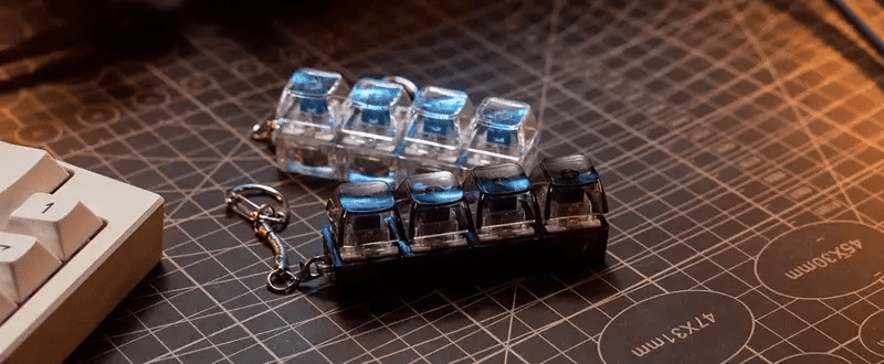 Clickie 4-Key Mechanical Fidget Keyboard