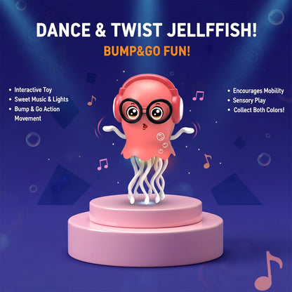 Dancing Jellyfish Toy, Light-up Musical Octopus with 360° Rotating || لعبة قنديل البحر الراقص، أخطبوط موسيقي مضيء يدور 360 درجة
