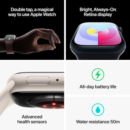 Apple Watch Series 9, GPS + Callular With Stainless Steel || ساعة أبل من السلسلة 9، مزودة بنظام تحديد المواقع العالمي (GPS)