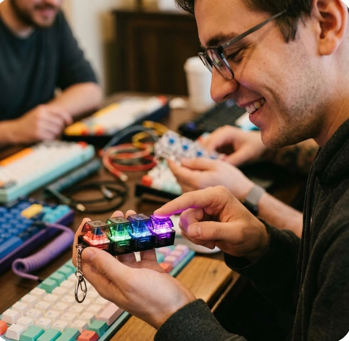 Clickie 4-Key Mechanical Fidget Keyboard