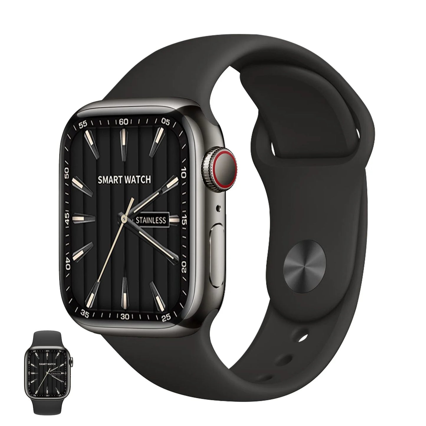 Apple Watch Series 9, GPS + Callular With Stainless Steel || ساعة أبل من السلسلة 9، مزودة بنظام تحديد المواقع العالمي (GPS)