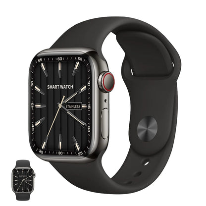 Apple Watch Series 9, GPS + Callular With Stainless Steel || ساعة أبل من السلسلة 9، مزودة بنظام تحديد المواقع العالمي (GPS)