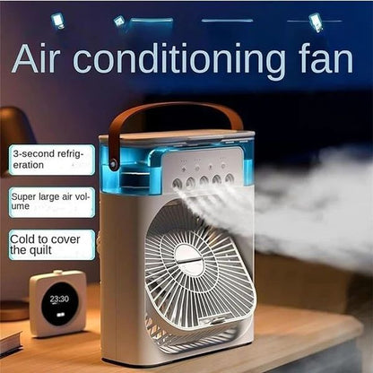 Portable Air Cooler Fan with Mist Humidifier, 3 Speed Modes || مروحة تبريد هواء محمولة مع مرطب هواء بالرذاذ، 3 أوضاع للسرعة